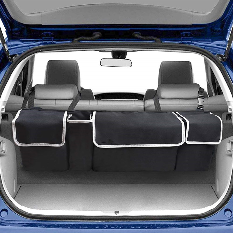 Contrast Trim Car Trunk Organizer Contrast Trim Car Trunk Organizer