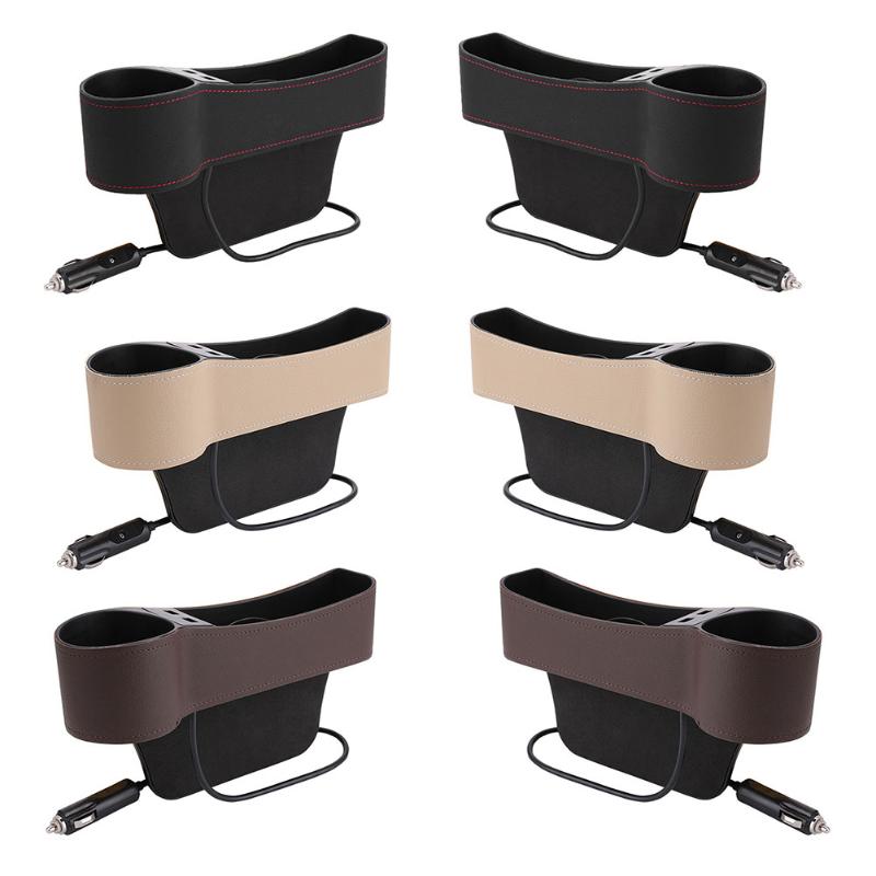Universal Car Seat Gap Organizer with USB Charger Universal Car Seat Gap Organizer with USB Charger