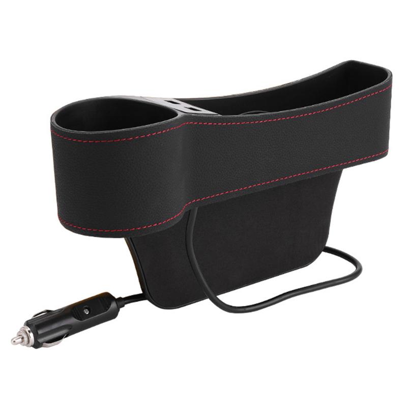 Universal Car Seat Gap Organizer with USB Charger Universal Car Seat Gap Organizer with USB Charger
