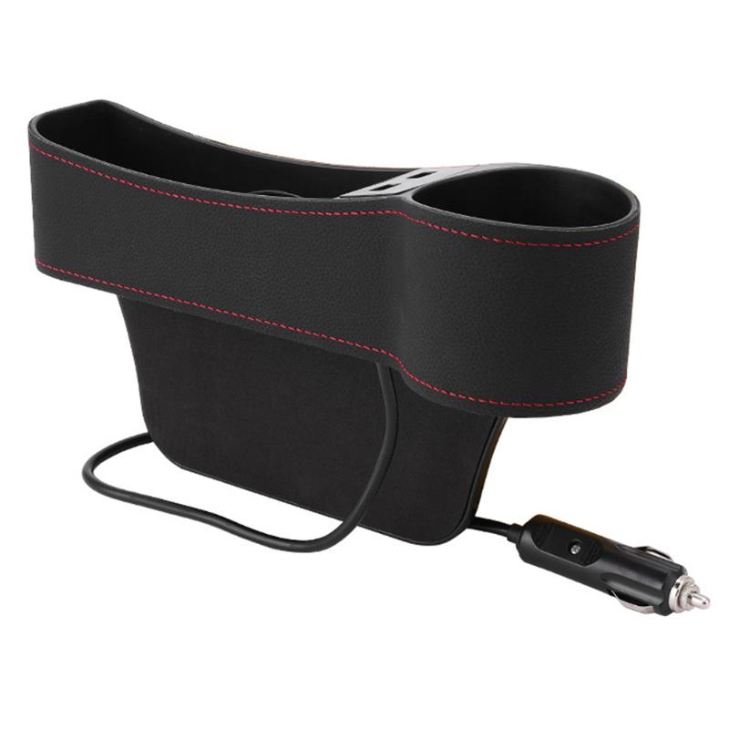 Universal Car Seat Gap Organizer with USB Charger Universal Car Seat Gap Organizer with USB Charger