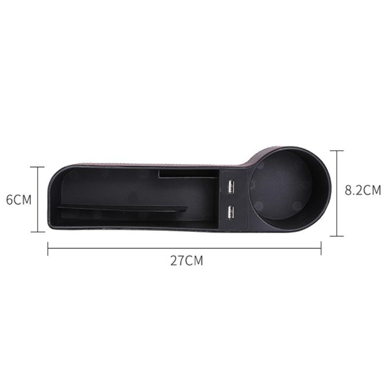 Universal Car Seat Gap Organizer with USB Charger Universal Car Seat Gap Organizer with USB Charger