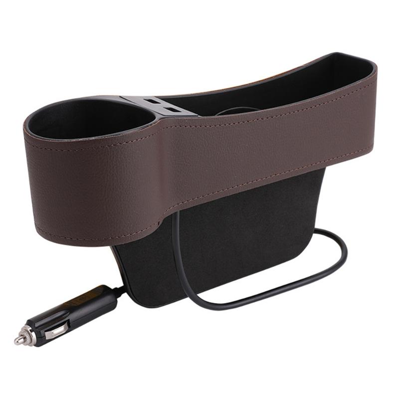 Universal Car Seat Gap Organizer with USB Charger Universal Car Seat Gap Organizer with USB Charger