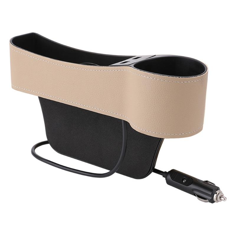 Universal Car Seat Gap Organizer with USB Charger Universal Car Seat Gap Organizer with USB Charger
