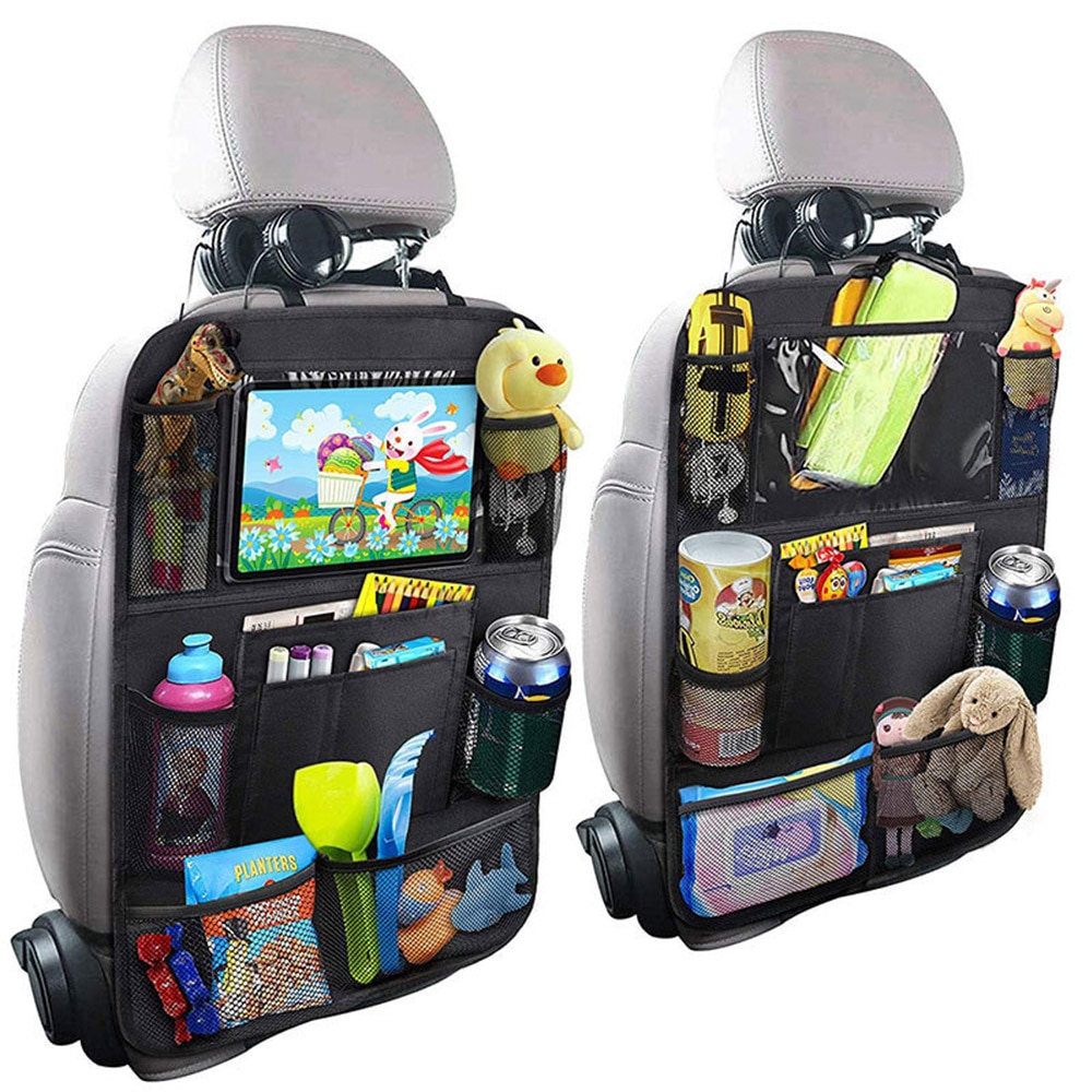 Car Back Seat Organizer with Touch Screen Tablet Holder Car Back Seat Organizer with Touch Screen Tablet Holder