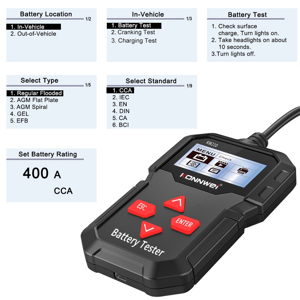 Smart Car Battery Tester