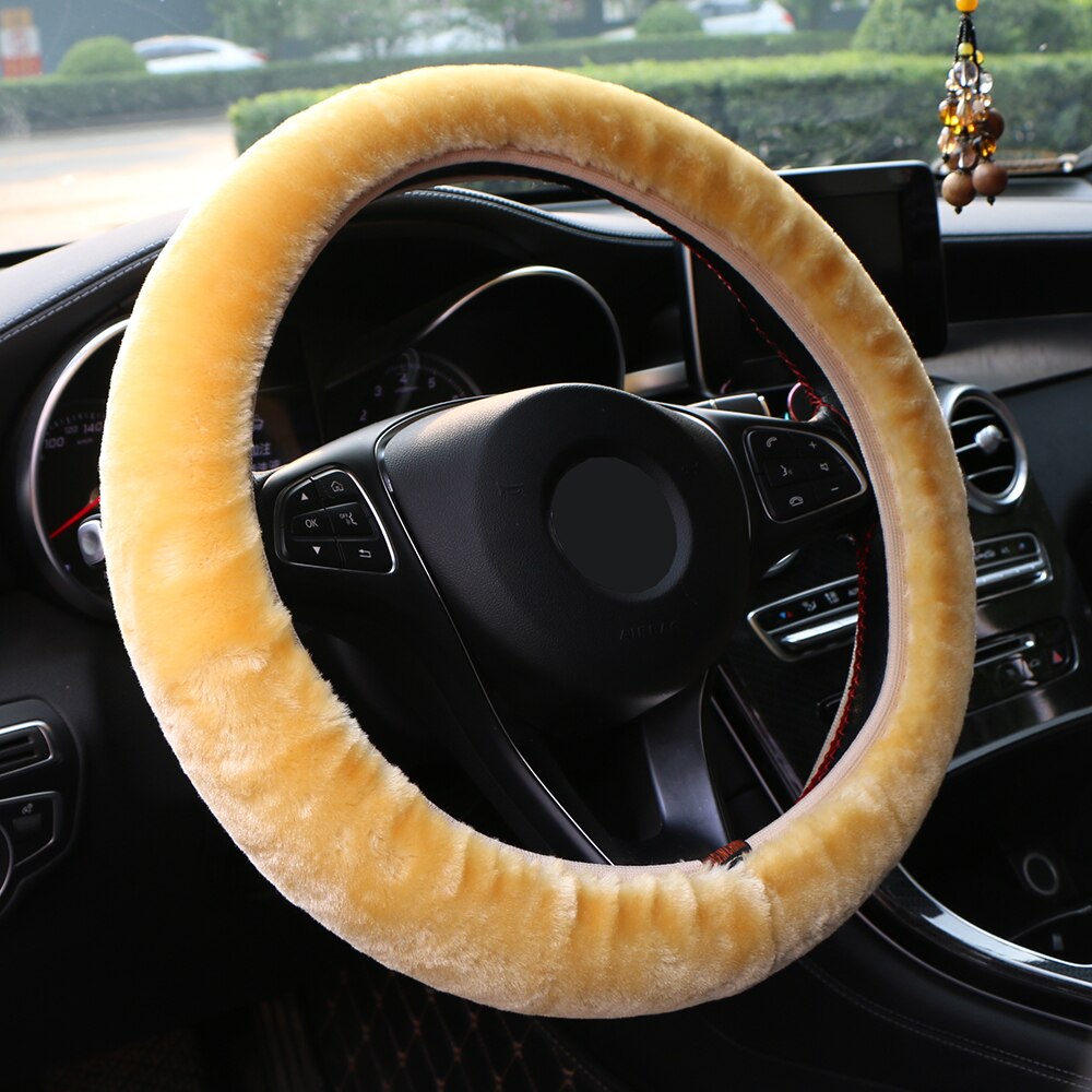 Universal Short Plush Car Steering Wheel Cover Universal Short Plush Car Steering Wheel Cover