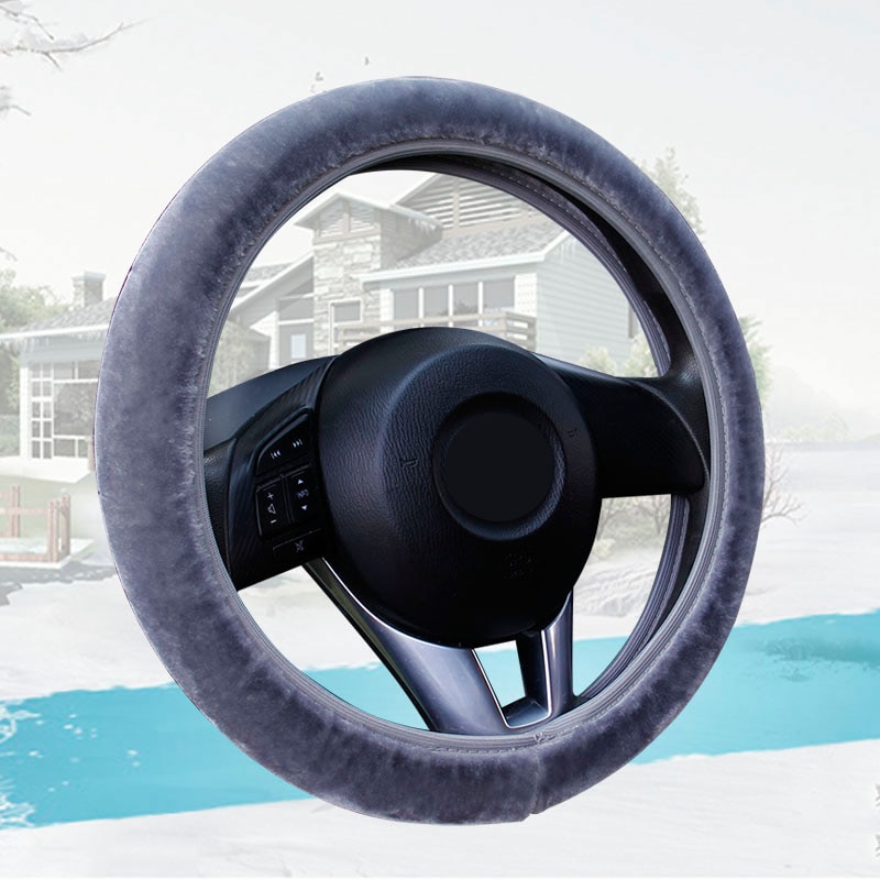 Universal Short Plush Car Steering Wheel Cover Universal Short Plush Car Steering Wheel Cover