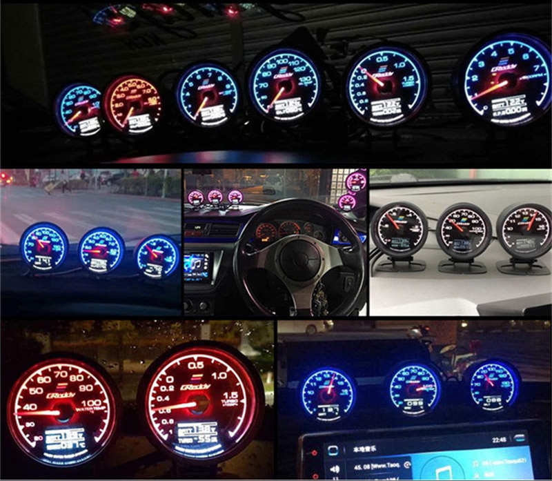Digital Display Racing Gauge