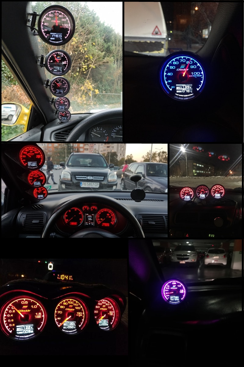 Digital Display Racing Gauge